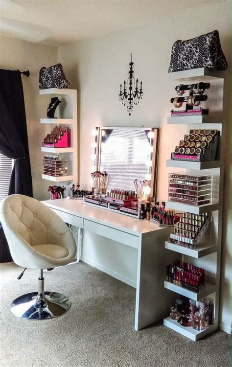 makeup vanity on wall|best makeup vanities with storage.